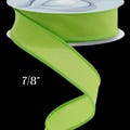 Lime Green Christmas PG Fabric Wired Ribbon 7/8" x 10 Yards RW825933
