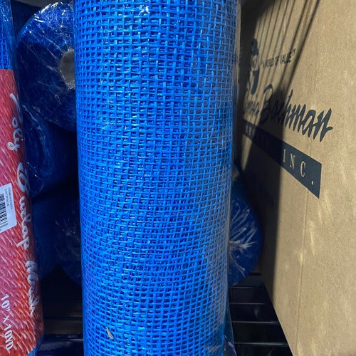 Navy Blue Poly Burlap Mesh 10 X 10 Yards RP810019 Etsy