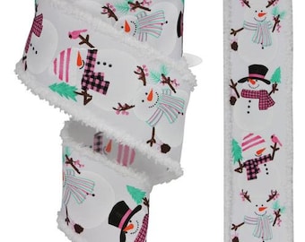 Christmas Metallic Plaid Wired Ribbon by the Roll 2.5