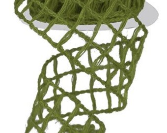 burlap net ribbon