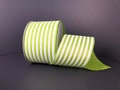 Cabana Stripe  Wired Ribbon By the Roll 2.5" x 10 Yards Q817240-09