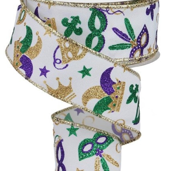 mardi gras crawfish ribbon
