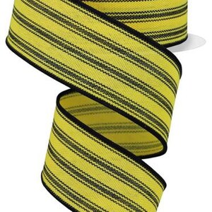 Ticking Stripe  Wired Ribbon By the Roll 1.5" x 10 Yards RGE149329