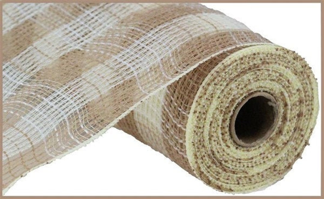 Natural/cream Faux Jute Mesh 10.5 X 10 Yards RY832054 Etsy