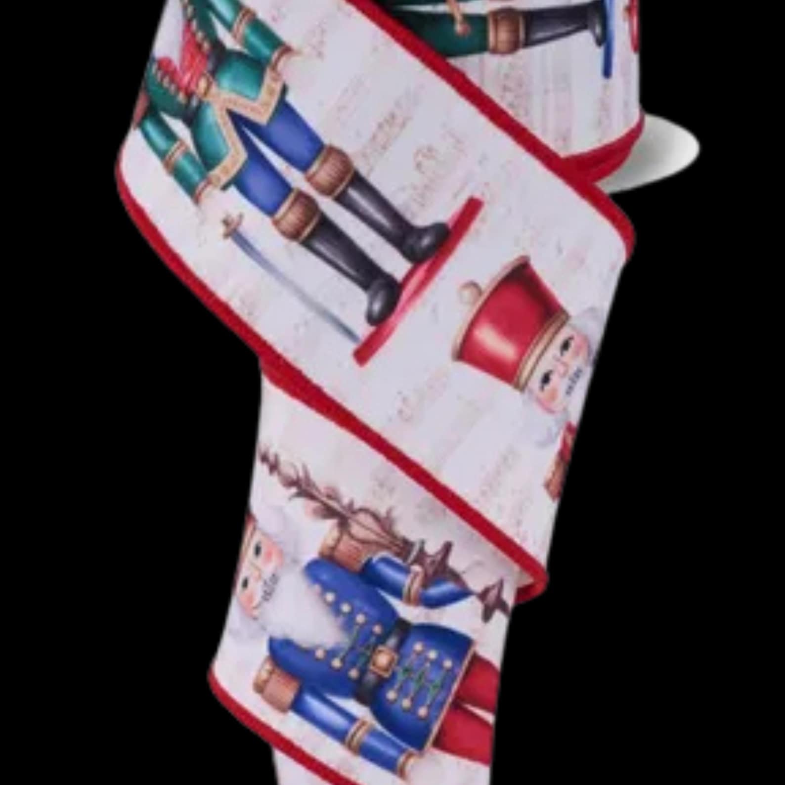 Nutcrakrt Ribbon Nutcracker Ribbon Christmas Wired Ribbon by the Roll 2.5