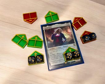 MTG Premium Variable Counters with Dice Set – 10 Counters & 12mm Dice