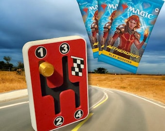 Aetherdrift MTG Gearstick Tracker – Start Your Engines! Mechanic, Magnetic, Set-Themed Design