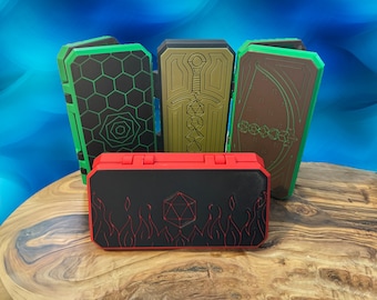 RPG Dice Case with Random Dice Set: D&D, Pathfinder, TTRPG Gift