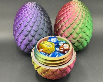Dragon Egg Vault: Ornamental Dice Container for TTRPG