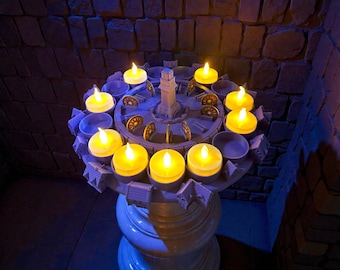 Town Square Tealight Tracker for Blood on the Clocktower | Clocktower Centrepiece