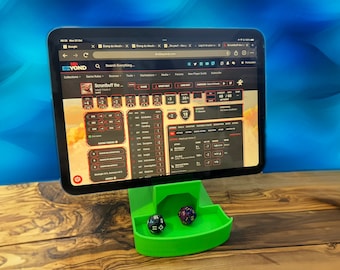 Dice Tower Tablet Stand: D&D RPG Multi-Functional Gaming Accessory
