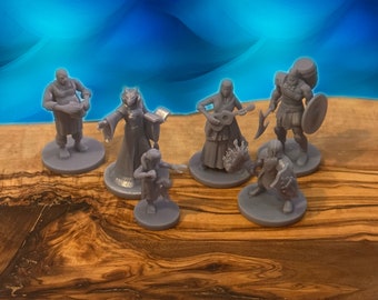 Aangepaste D&D Minis 3D afgedrukt op bestelling