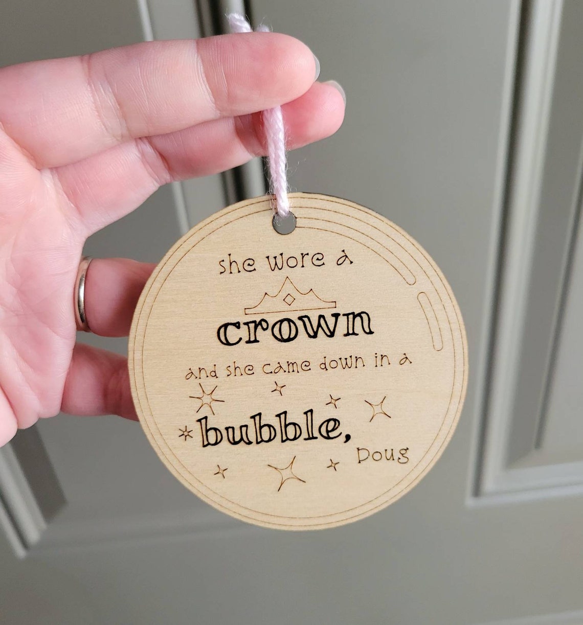 She Wore a Crown and She Came Down in a Bubble Doug - Etsy