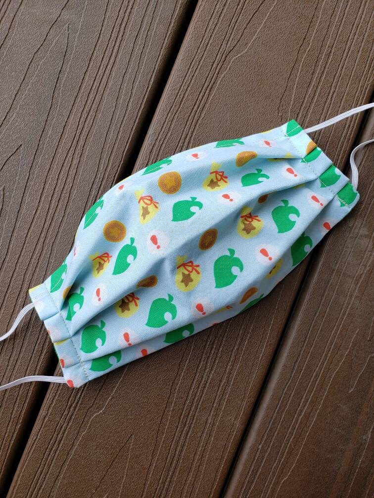 Download Animal Crossing Fan Print Fabric Face Mask Shield Double Layer Etsy
