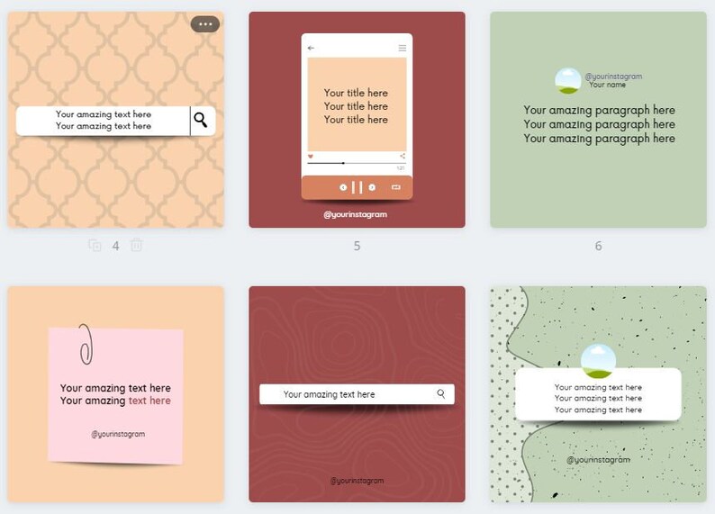 The BEST QUOTES Instagram Templates for BUSINESS and Bloggers Etsy