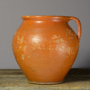 398 Antique Terracotta Clay Pot | Rustic Ukrainian Pottery | Wabi Sabi Vase