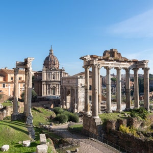Forum Romanum Druck, Rom Italien Fotografie, Italien Druck, Rom Architektur Druck