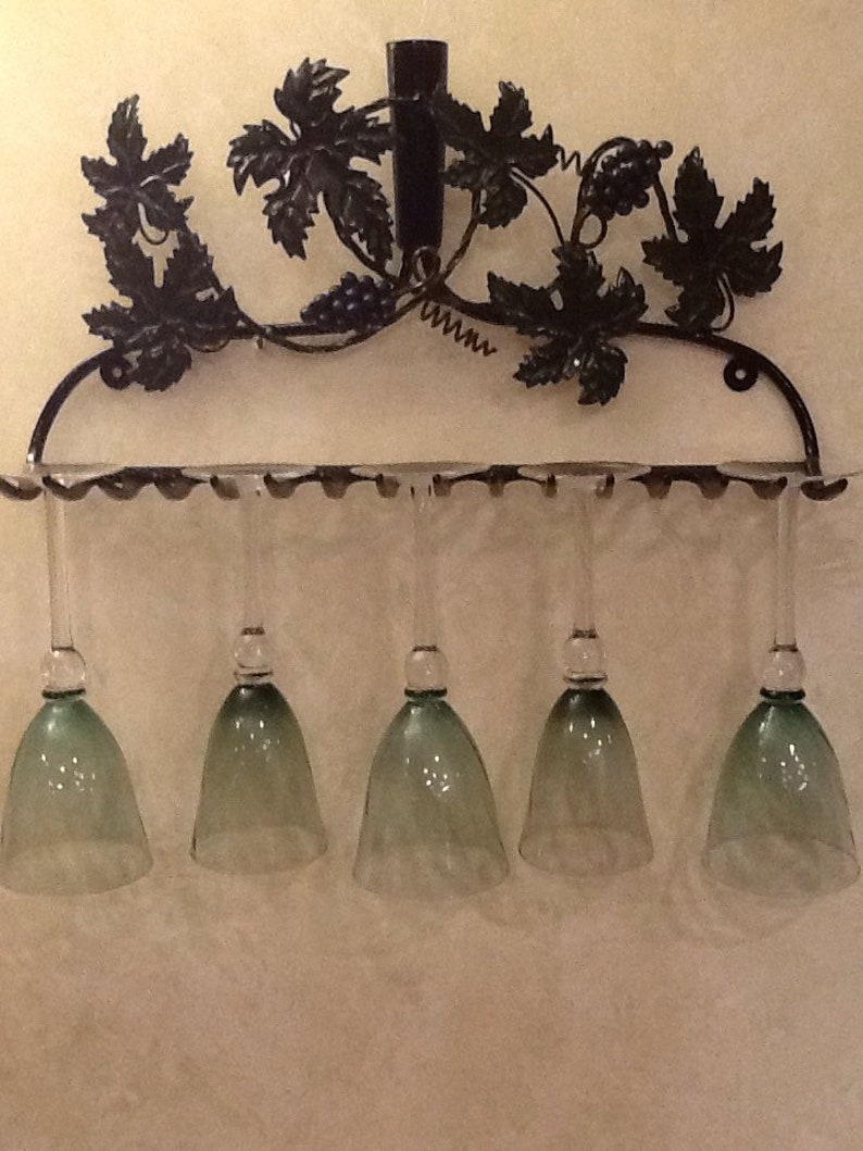 Garden Rake Wine Glass Rack Etsy