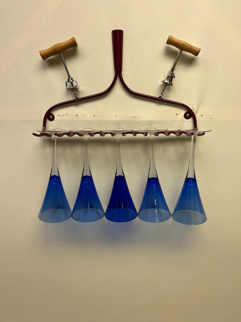 Winery Rake Garden Rake Wine Glass Rack - Etsy