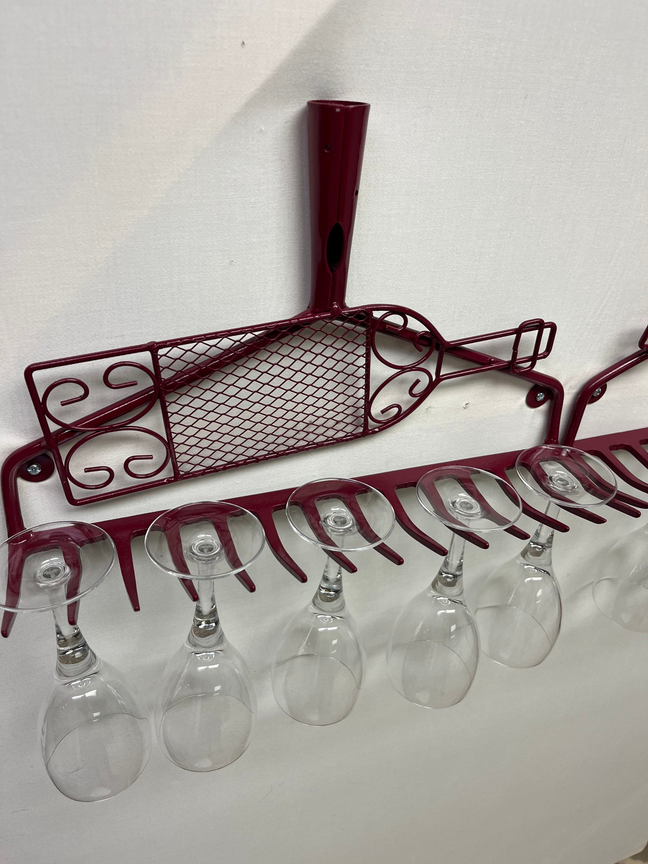 Winery Rake Garden Rake Wine Glass Rack - Etsy