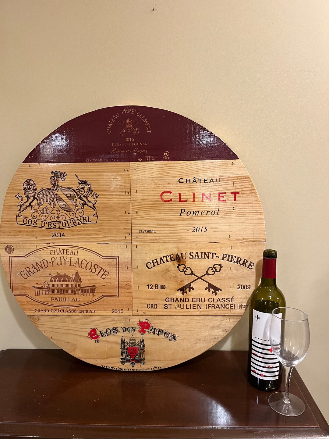 Wine Crate Panel Wall Sign Decor Etsy