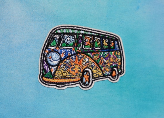 volkswagen patch hippie car psychedelic trippy tumblr etsy