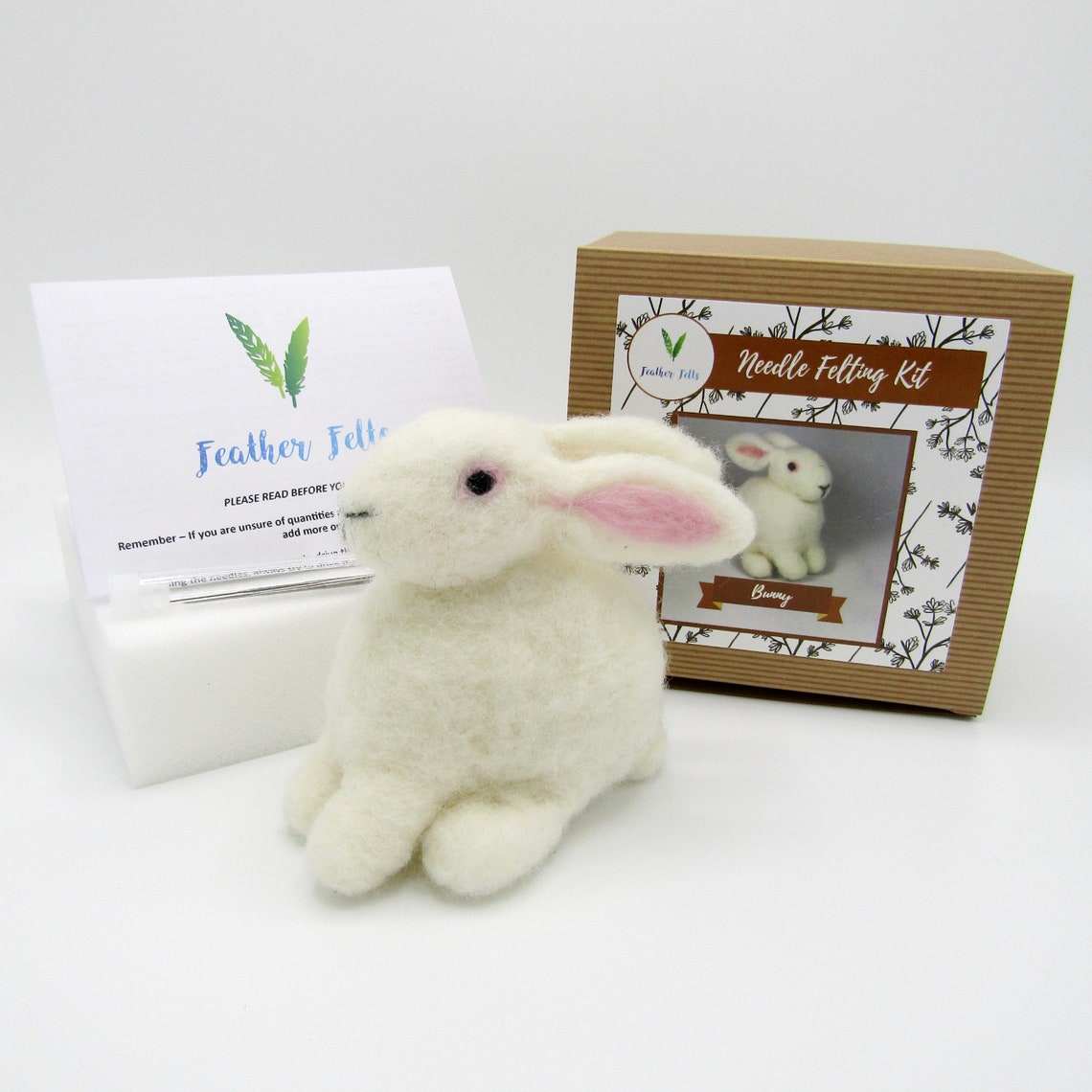 Bunny - Needle Felting Kit - Etsy