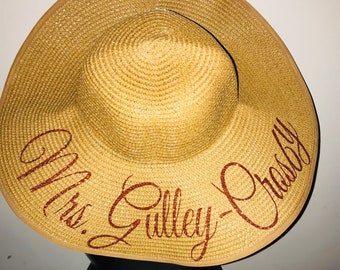 Oversized Floppy Beach Hat-Custom