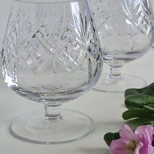 Vintage Crystal Brandy/Cognac/Snifter Glasses x 2