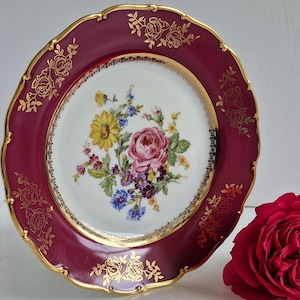 Antique MZ Moritz Zdekauer Czechoslovakian Plate