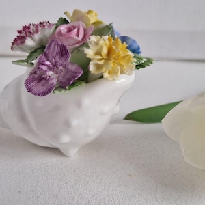 Vintage Royal Adderley Bone China ‘Flower Roses Posy Shell