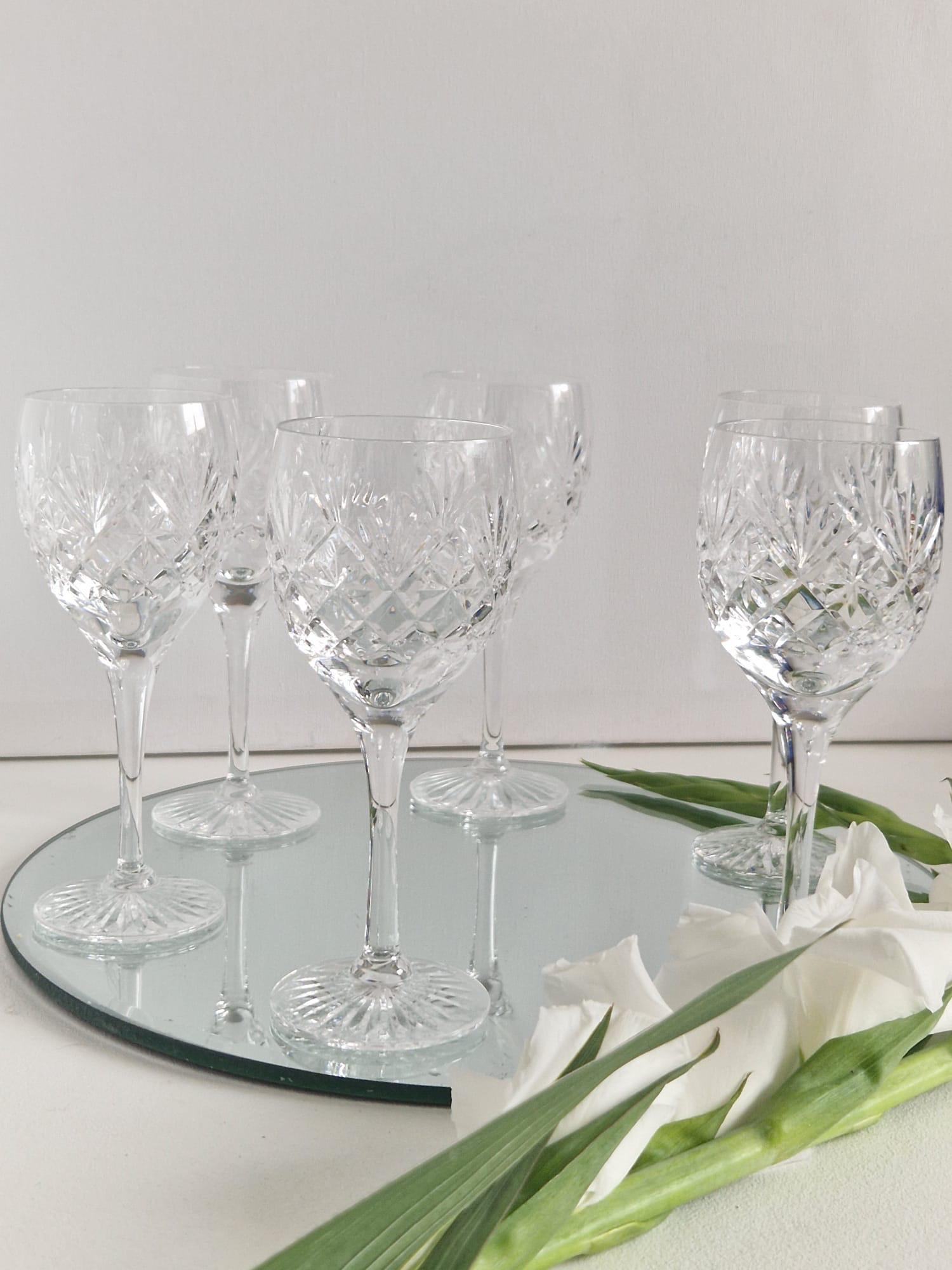 DIAMANTE Chatsworth Set Di 2 Bicchieri Da Vino In Cristallo Senza Piombo – Altezza 202 Mm, Capacità 270 Ml – Lavabili In Lavastoviglie