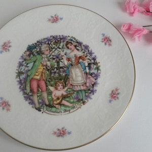 Vintage Royal Doulton &#39;Valentine&#39; Fine Bone China Plate 1982