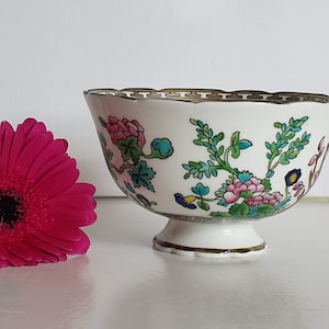 Vintage Coalport Sugar Bowl In Indian Tree Pattern