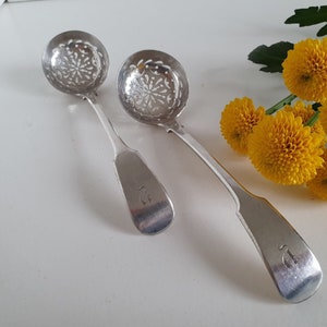 Vintage Silver Metal Icing Sugar Sifter Spoons