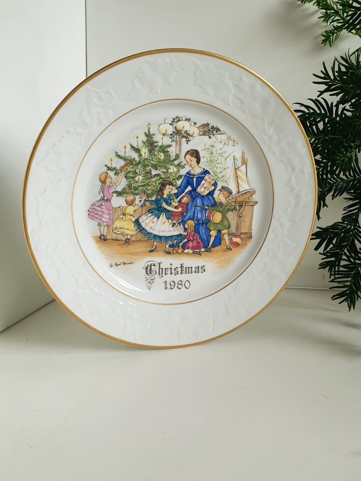 Coffret de 2 coupelles, vide poche Royal Worcester Bone China