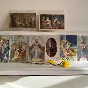 Religieuze vintage kerstkaarten