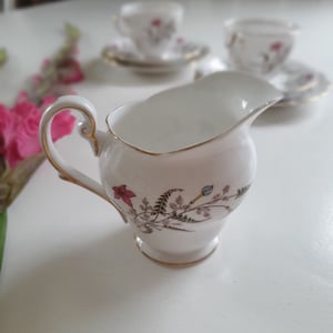Vintage Royal Standard Bone China Milk Jug, in Fancy Free Pattern