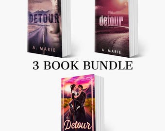 DETOUR 3-Book Bundle by A. Marie Signed Paperback / Romance Novels / Books / Biker Romance / Small Town Romance / Neighbors to Lovers