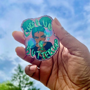 Cheer Up Buttercup | Vinyl Matte Holographic Sticker | Cute Sticker | Vinyl Sticker | Holographic Sticker | Laptop Sticker