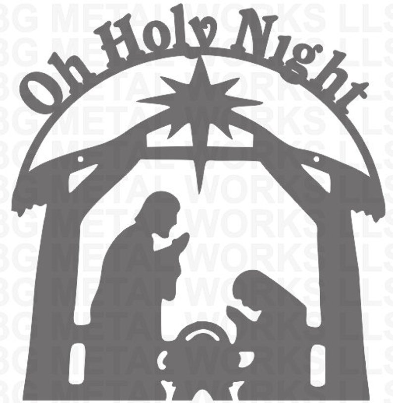 Download Nativity Scene file dxf svg plasma | Etsy