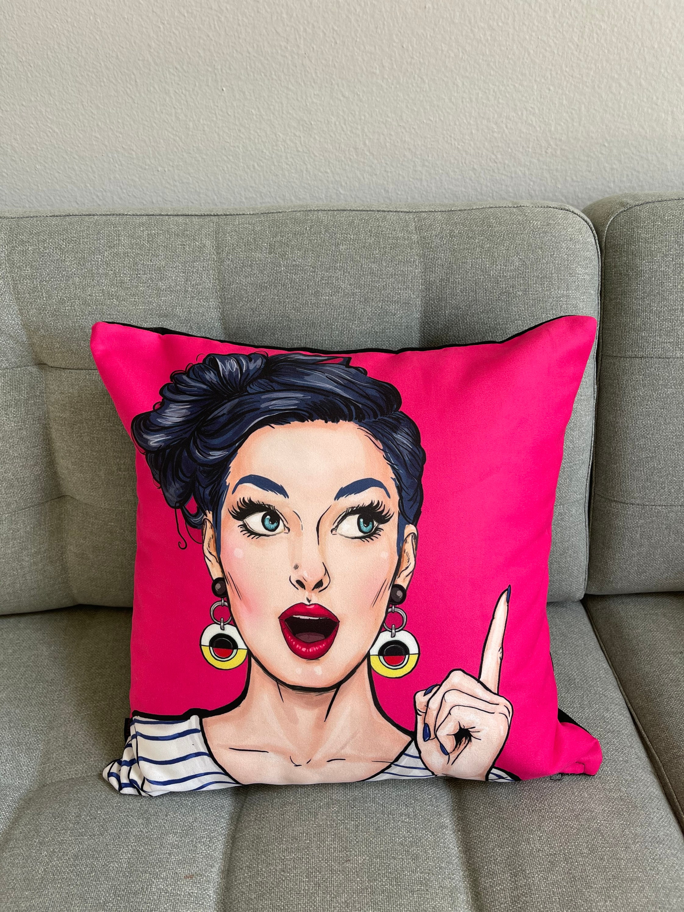 Pop Art Pillow Cover Colorful Cushion Cover Throw Pillow Etsy