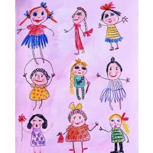 Original drawing Outsider art Abstract art Primitive art Naive art Figuratice art Cute art Simple art Rare picture Weird painting Unique art