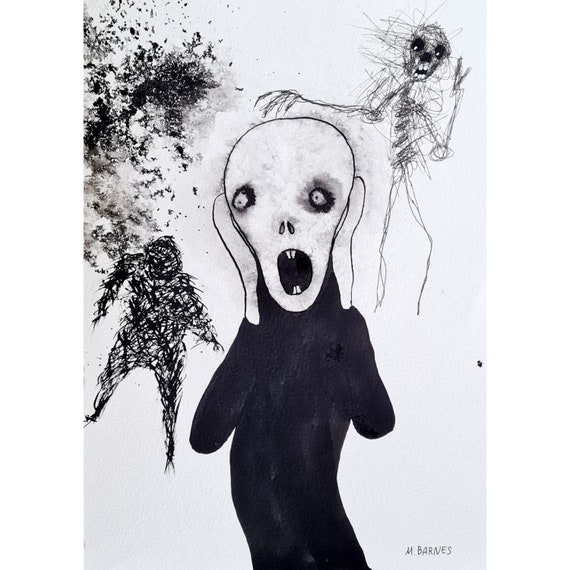 Horror art, Scary art, Surreal art