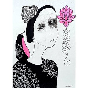 Arte originale Brut Arte outsider Arte alternativa Arte astratta Arte figurativa Arte primitiva Immagine strana Mandala Disegno Arte rara Decorazione per la casa Strano