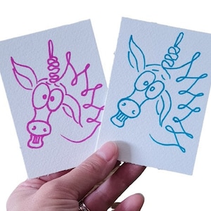 ACEO Karten Aceo originale Kunst Einhorn aceo Karten Einhorn mini Kunst Unikat Einhorn Sammler Karten Atc Karten Niedliche Kunst Kleine Wanddekor