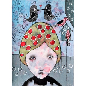 Arte unica nel suo genere, Dipinto originale, Disegno originale su carta, Arte astratta, Arte surreale, Arte primitiva, Arte unica, Decorazione unica