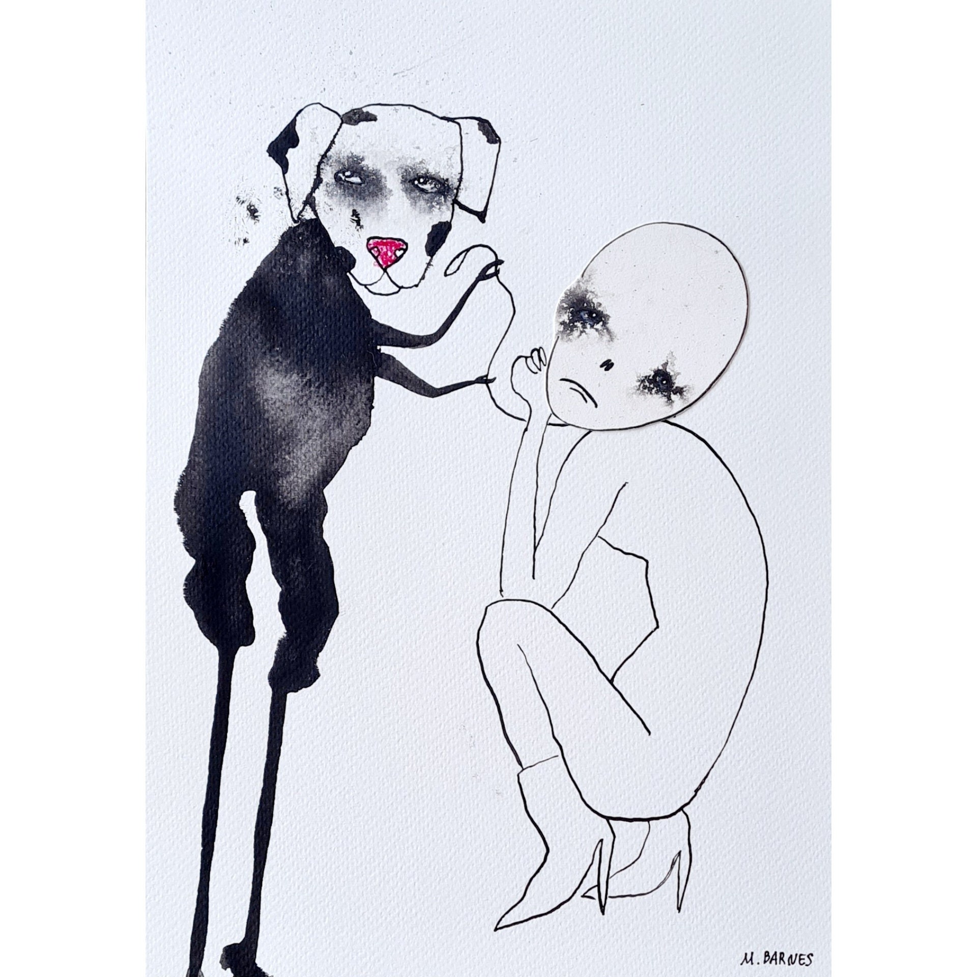 絵画　犬　Naomi.ｙ 絵画 犬 Naomi.y