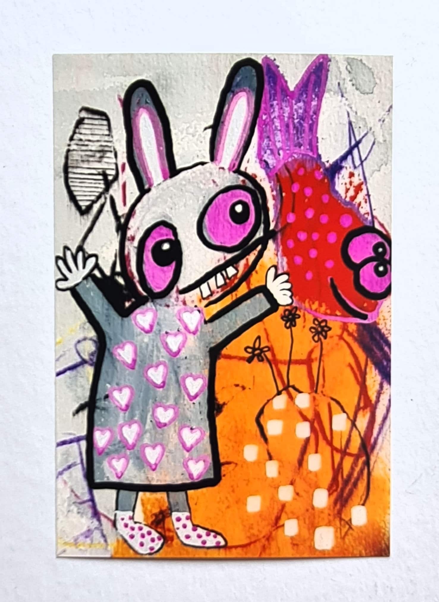 Original Art Print Outsider Art Abstract Art Primitive Art