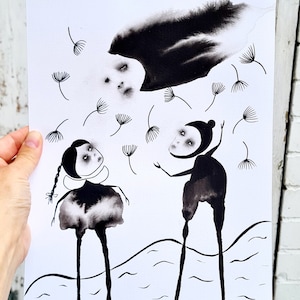 Abstract figures, Abstract art, Surreal art, Outsider art, Art brut, Folk art, Unique art style, Original drawing,  Original art Weird art